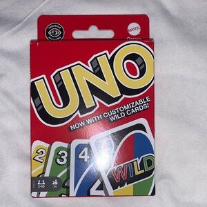 UNO Card Game with Customizable Wild Cards